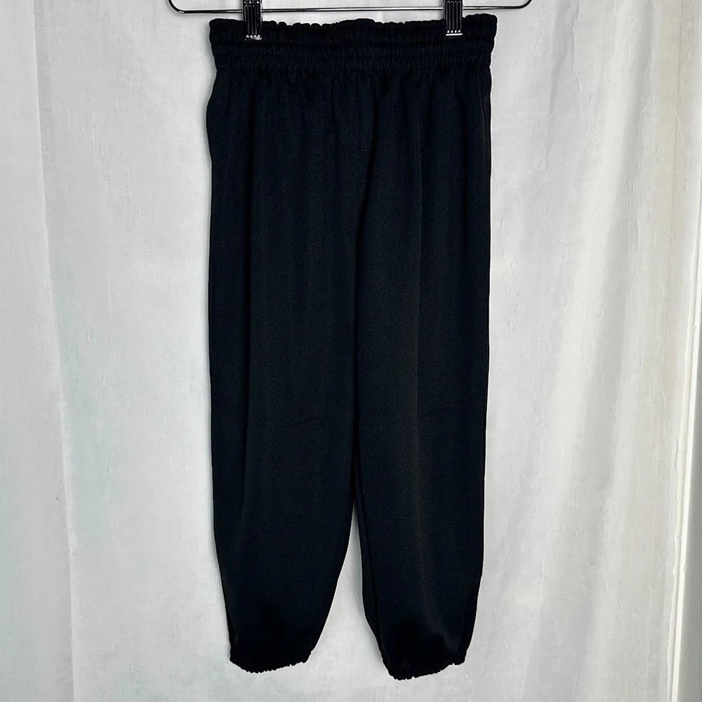 3/$20💥‎ Augusta Sportswear Kids Black Baseball Pants w/ Cuffed Ankles